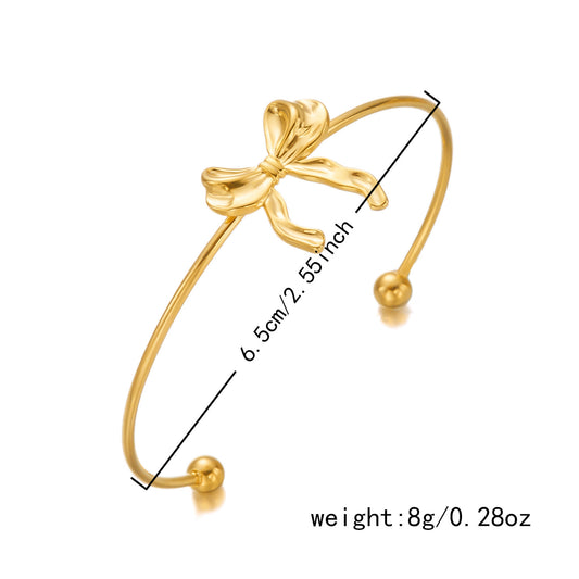 Pinterest Pookie Bow Bracelet - Gold