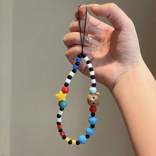 🎨 Playful Pop Art Phone Charm 🐻