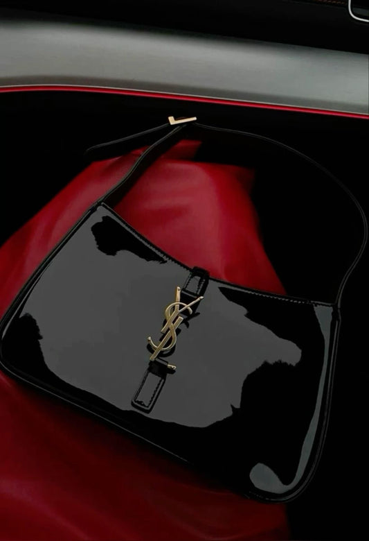 Y$L Premium Glossy Shoulder Bag (Black)