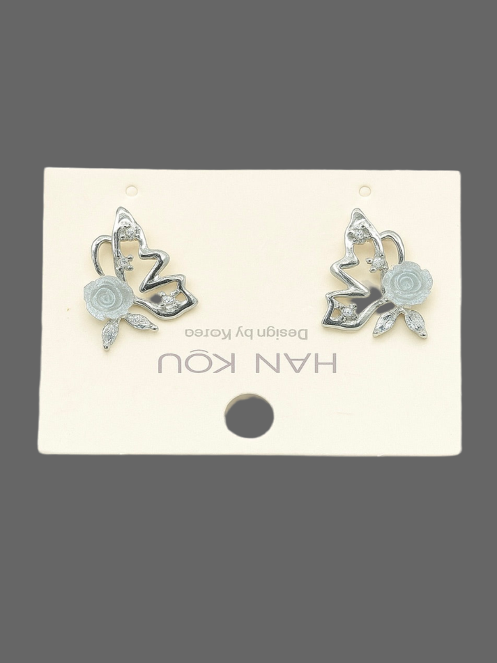 Earring Set 31 - Blue Rose Earrings 🌹