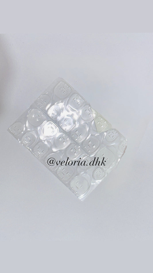 24 Pcs Glue Stickers