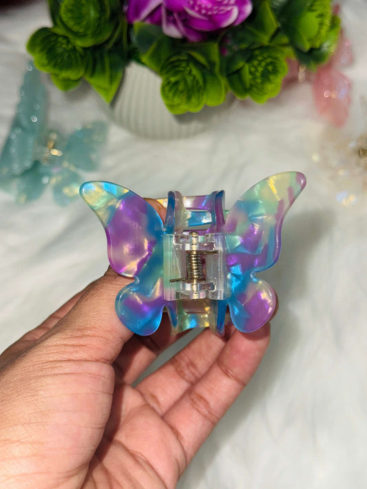 ✨ N10. Ethereal Butterfly Hairclaw – Multi-Color Wings🧚‍♀️