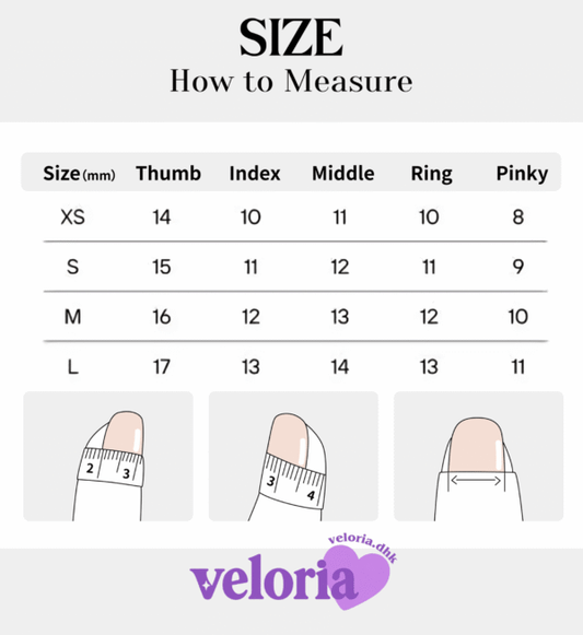 N03 ❤️ Heart Cat Eye Press-On Nails + 24pcs Glue Stickers & Tool K