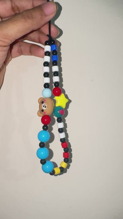 🎨 Playful Pop Art Phone Charm 🐻
