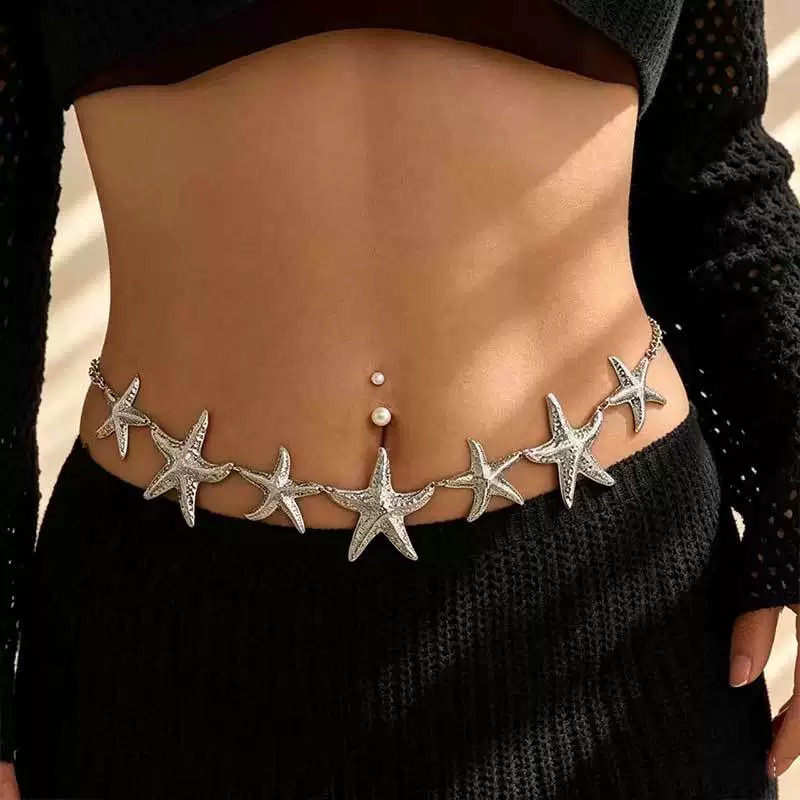 WC16: Silver Starfish Waist Chain ✨